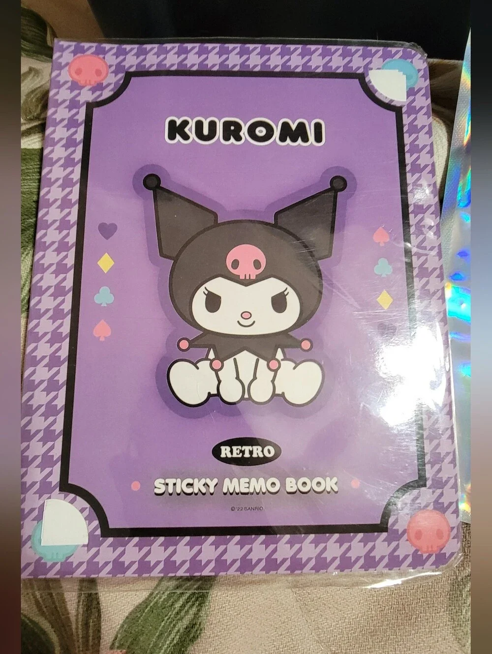 Kuromi Purple Tablet Accessory Bundle — Notebook, Sticky Memo Book & Pen
